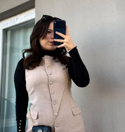 LUNA DÜĞME DETAYLI ELBİSE KREM