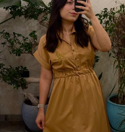 B'EYMEN MARKA ELBİSE KARAMEL